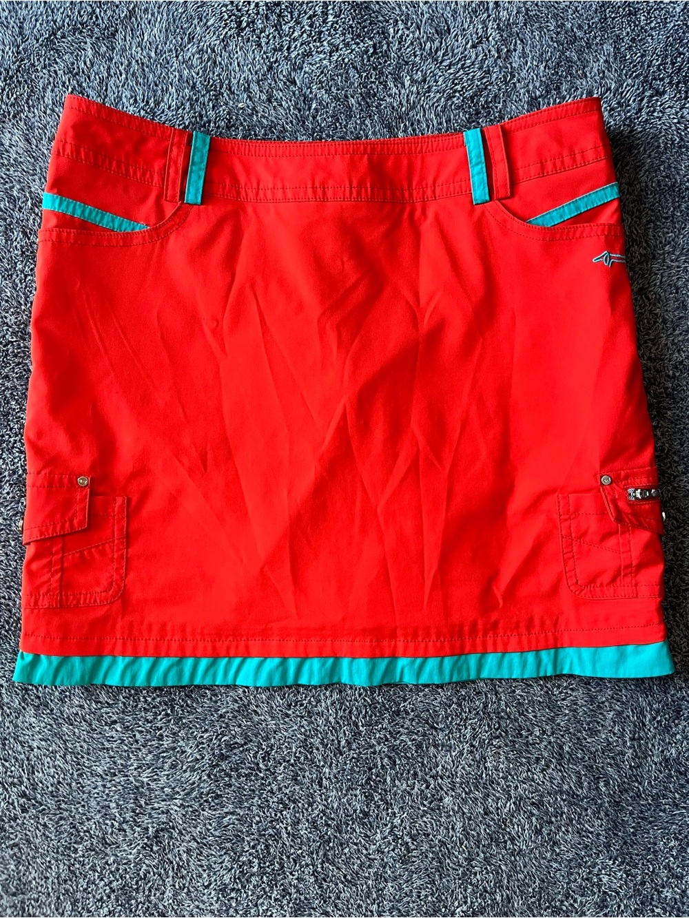 Louis Castel Vibrant Orange/Red Active Golf Skort – Size 70